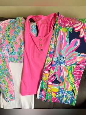 Lilly Pulitzer FABRIC / CRAFTING BUNDLE - * HAS FLAWS